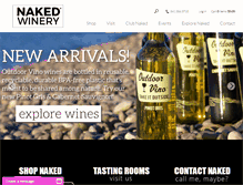 Tablet Screenshot of nakedwinery.com